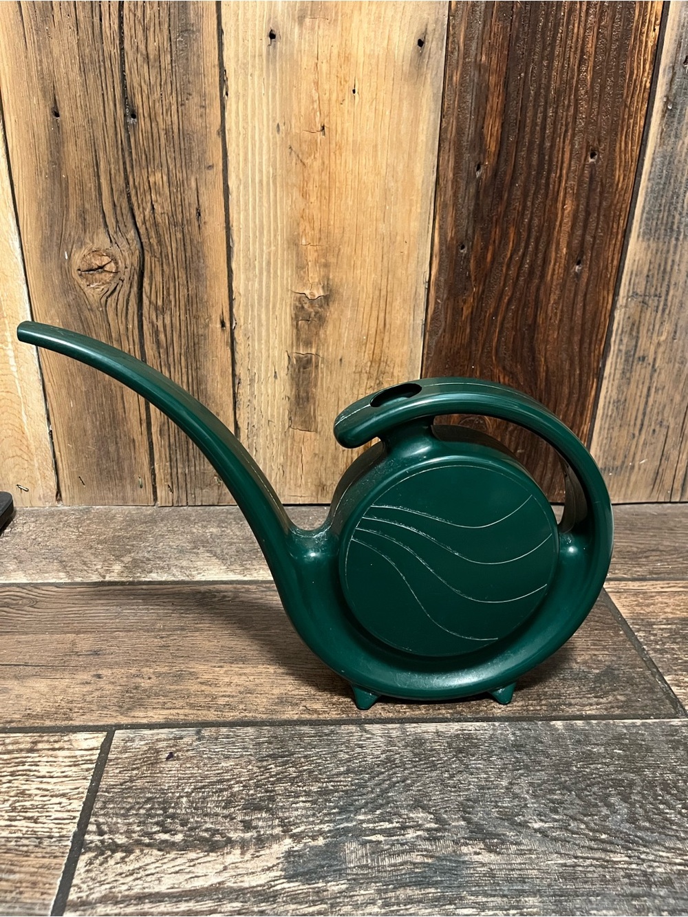 Green Plastic Long-Spout Watering Can for Indoor Plants